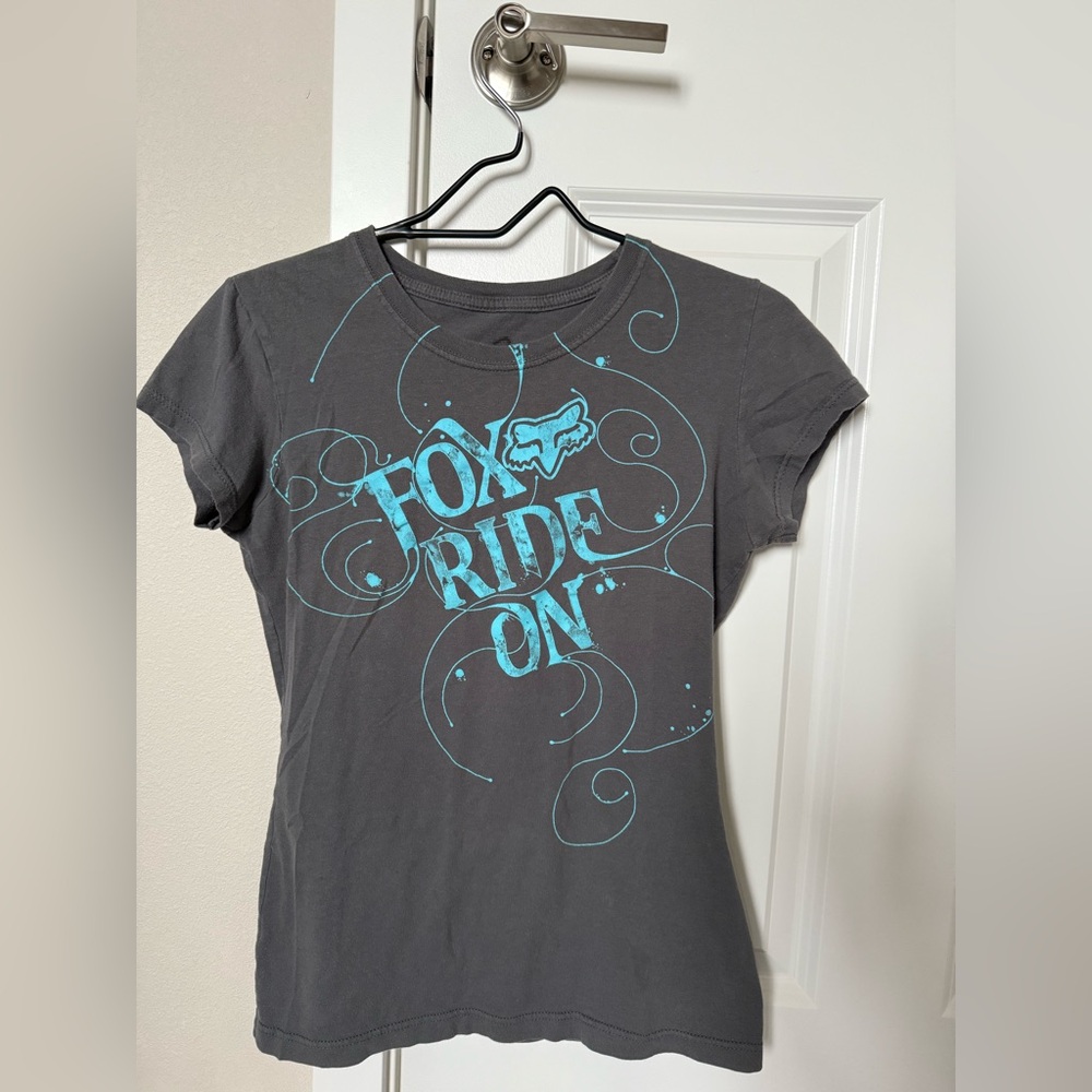 Fox Ride On Gray T-Shirt